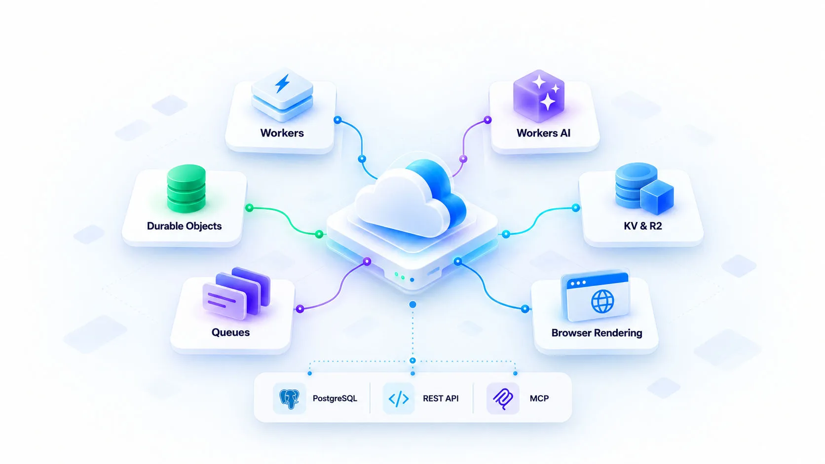 Cloud infrastructure for AI and web tools