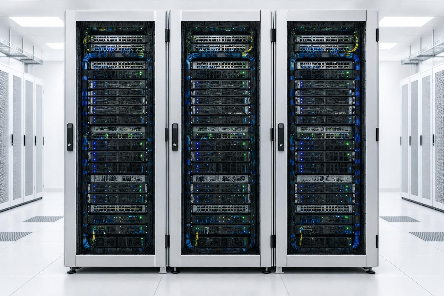 Illustrative cloud server racks